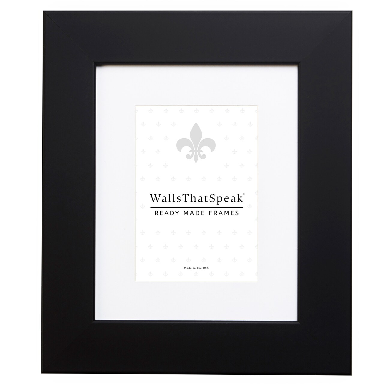 22x28 Matted Picture Frame, Bauhaus 200 2 Inch MDF Moulding, Wall Display Frame for Art, Posters, or Photos by wallsthatspeak